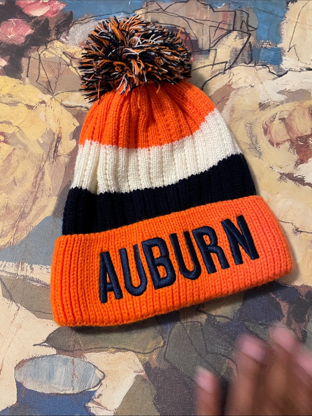 AUBURN Pom Pom Beanie